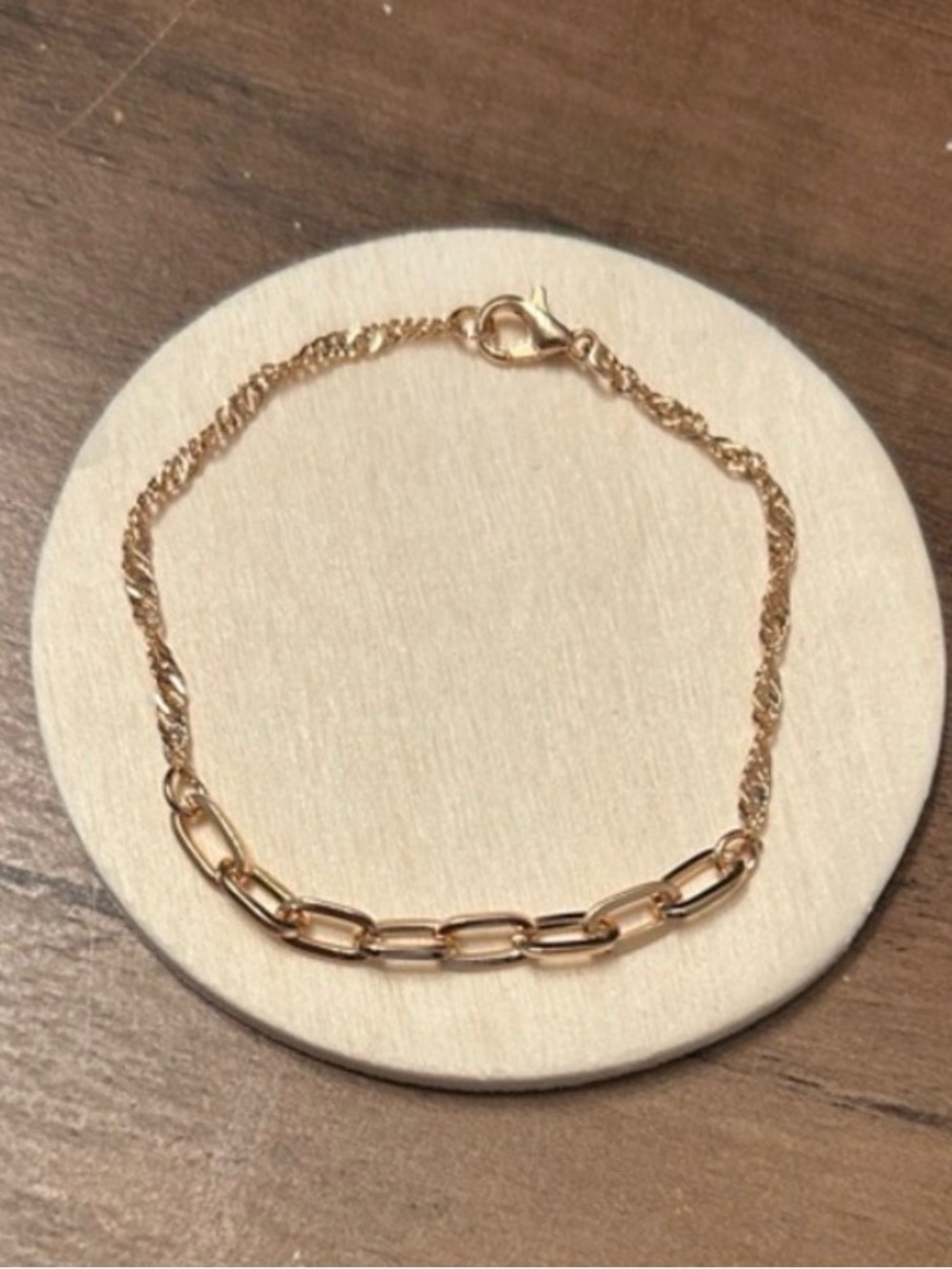 G - Gold Chain Link Women's Bracelet